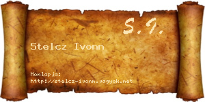 Stelcz Ivonn névjegykártya